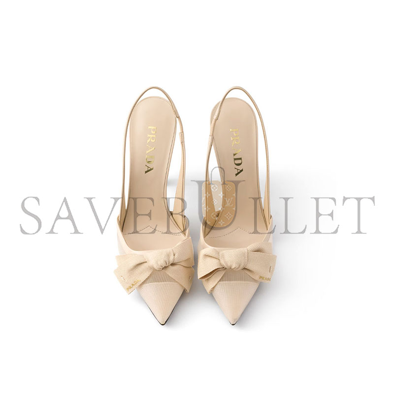 Pra*a mesh fabric slingback pumps 1i308o